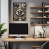 Cosmic Eye Clock Office Demo