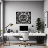 Cosmic Eye Clock Office Demo