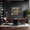 Cosmic Eye Clock Office Demo
