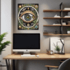 Cosmic Eye Clock Office Demo