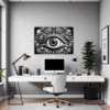 Cosmic Eye Clock Office Demo