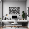 Cosmic Eye Clock Office Demo