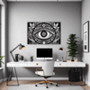 Cosmic Eye Clock Office Demo