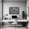 Cosmic Eye Clock Office Demo