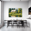 Countryside Lake Cabin Dining Room Demo