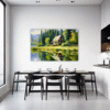 Countryside Lake Cabin Dining Room Demo