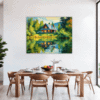Countryside Lake Cabin Dining Room Demo