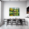 Countryside Lake Cabin Dining Room Demo