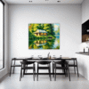 Countryside Lake Cabin Dining Room Demo