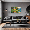 Countryside Lake Cabin Living Room Demo