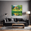 Countryside Lake Cabin Living Room Demo