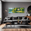 Countryside Lake Cabin Living Room Demo