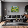 Countryside Lake Cabin Living Room Demo