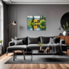 Countryside Lake Cabin Living Room Demo