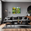 Countryside Lake Cabin Living Room Demo