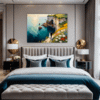 Couple at Cliffside Bedroom Demo