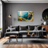 Couple at Cliffside Living Room Demo