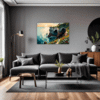Couple at Cliffside Living Room Demo