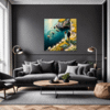 Couple at Cliffside Living Room Demo