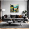 Couple at Cliffside Living Room Demo