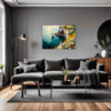 Couple at Cliffside Living Room Demo