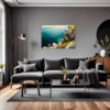 Couple at Cliffside Living Room Demo