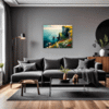 Couple at Cliffside Living Room Demo