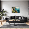 Couple at Cliffside Living Room Demo