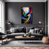 Dark Color Fusion Living Room Demo