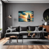 Dawn Solitary Sailboat Living Room Demo