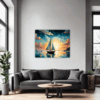 Dawn Solitary Sailboat Living Room Demo