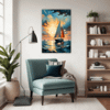 Dawn Solitary Sailboat Living Room Demo