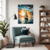 Dawn Solitary Sailboat Living Room Demo