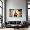 Dawn Solitary Sailboat Living Room Demo