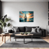 Dawn Solitary Sailboat Living Room Demo