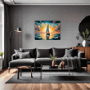 Dawn Solitary Sailboat Living Room Demo