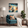 Dawn Solitary Sailboat Living Room Demo