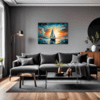 Dawn Solitary Sailboat Living Room Demo