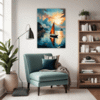 Dawn Solitary Sailboat Living Room Demo
