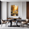 Deer at Golden Sunset Dining Room Demo