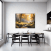 Deer at Golden Sunset Dining Room Demo