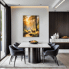 Deer at Golden Sunset Dining Room Demo