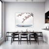Delicate Sakura Blooms Dining Room Demo
