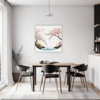 Delicate Sakura Blooms Dining Room Demo