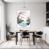 Delicate Sakura Blooms Dining Room Demo