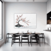 Delicate Sakura Blooms Dining Room Demo