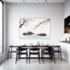 Delicate Sakura Blooms Dining Room Demo