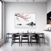 Delicate Sakura Blooms Dining Room Demo