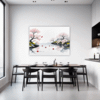Delicate Sakura Blooms Dining Room Demo