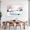 Delicate Sakura Blooms Dining Room Demo